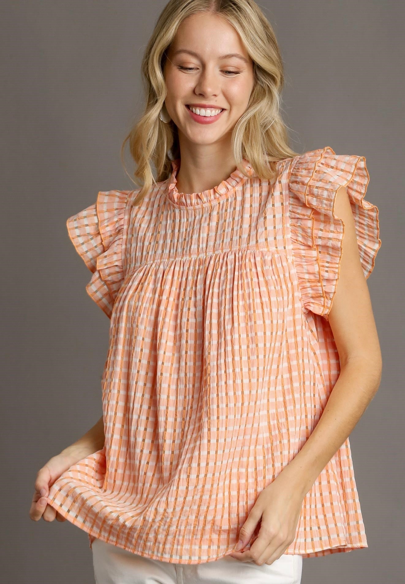 Meagan Seersucker Top