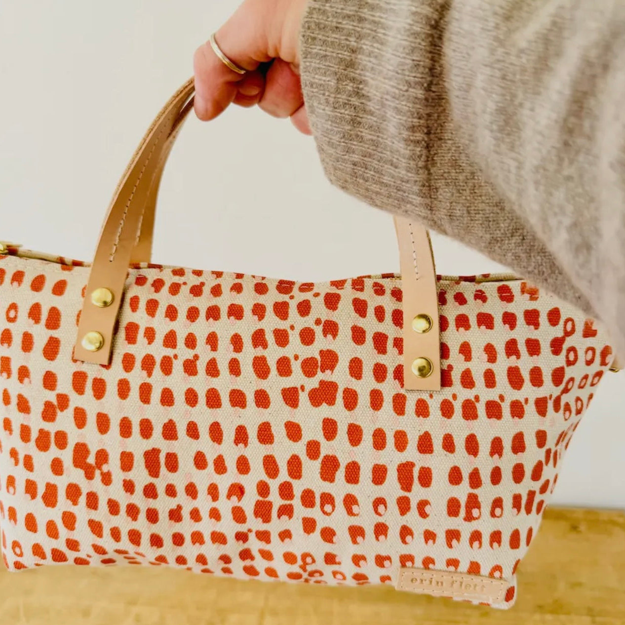 Anthro Orange Satchel Bag