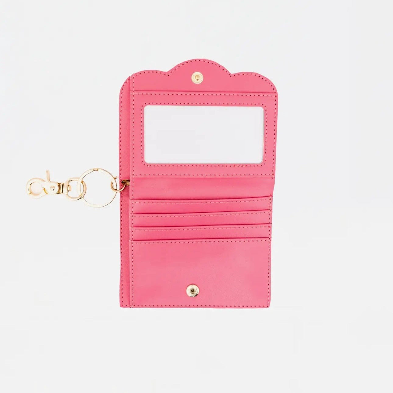 Scalloped Wallet Petal Pink