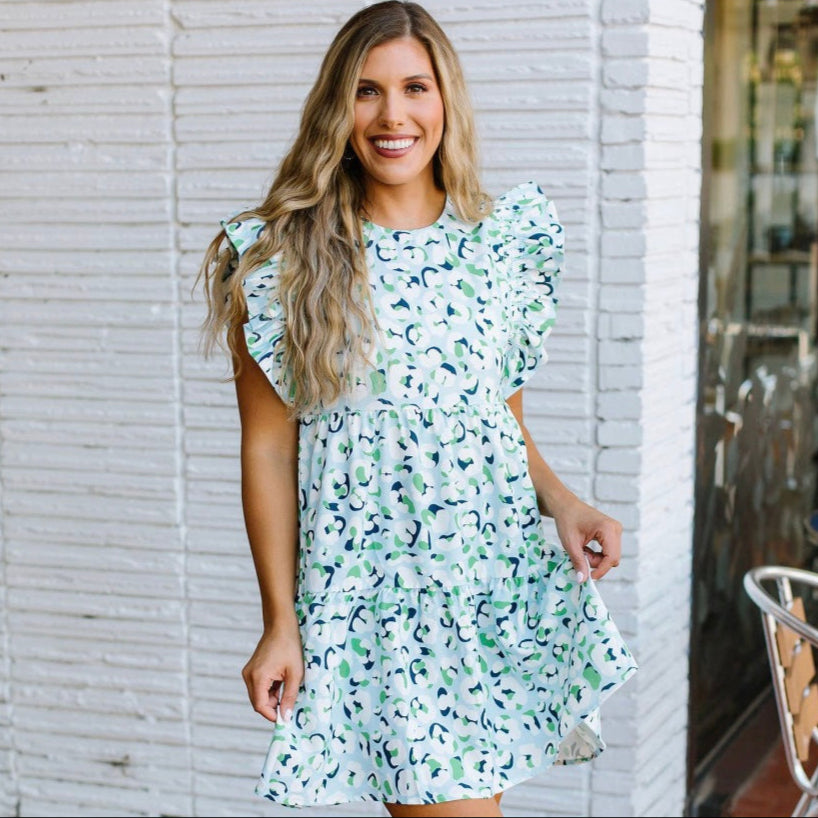 Everly Dress Walk This Way Blue