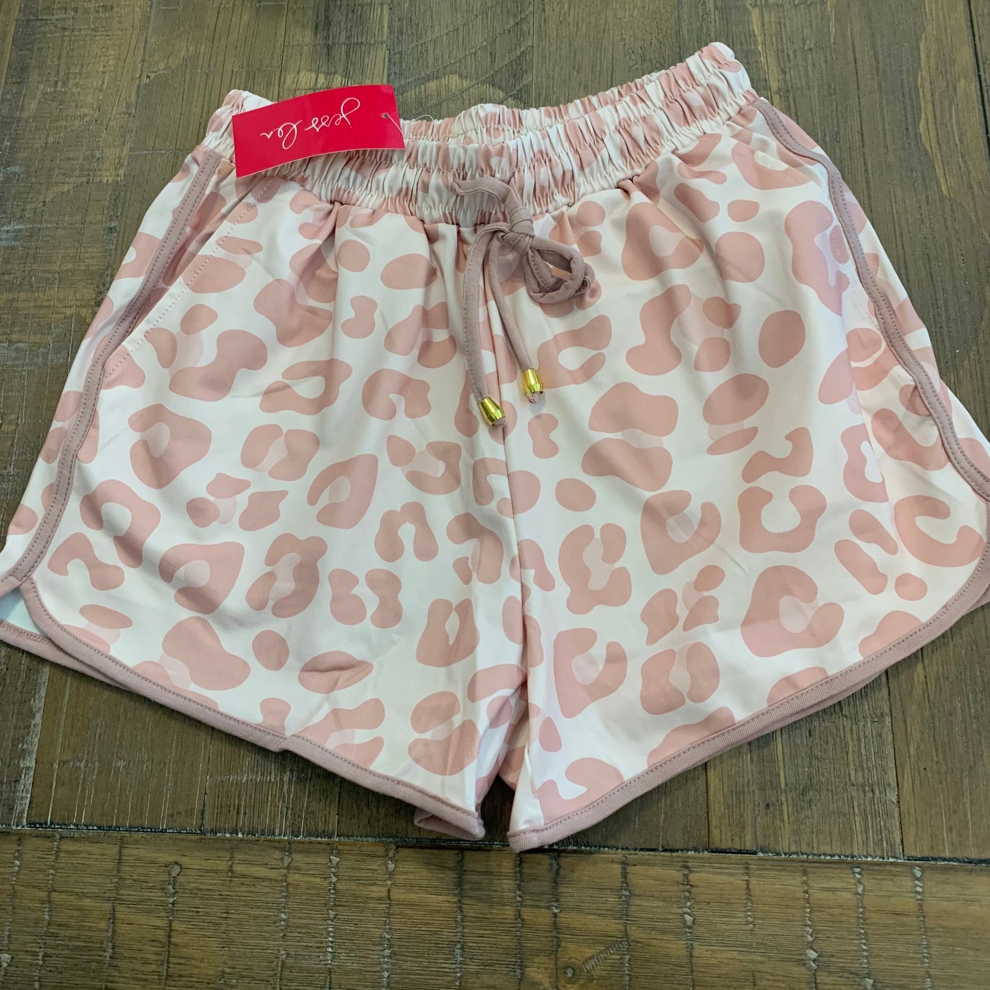 Attracting Attention Blush Leopard Everyday Shorts