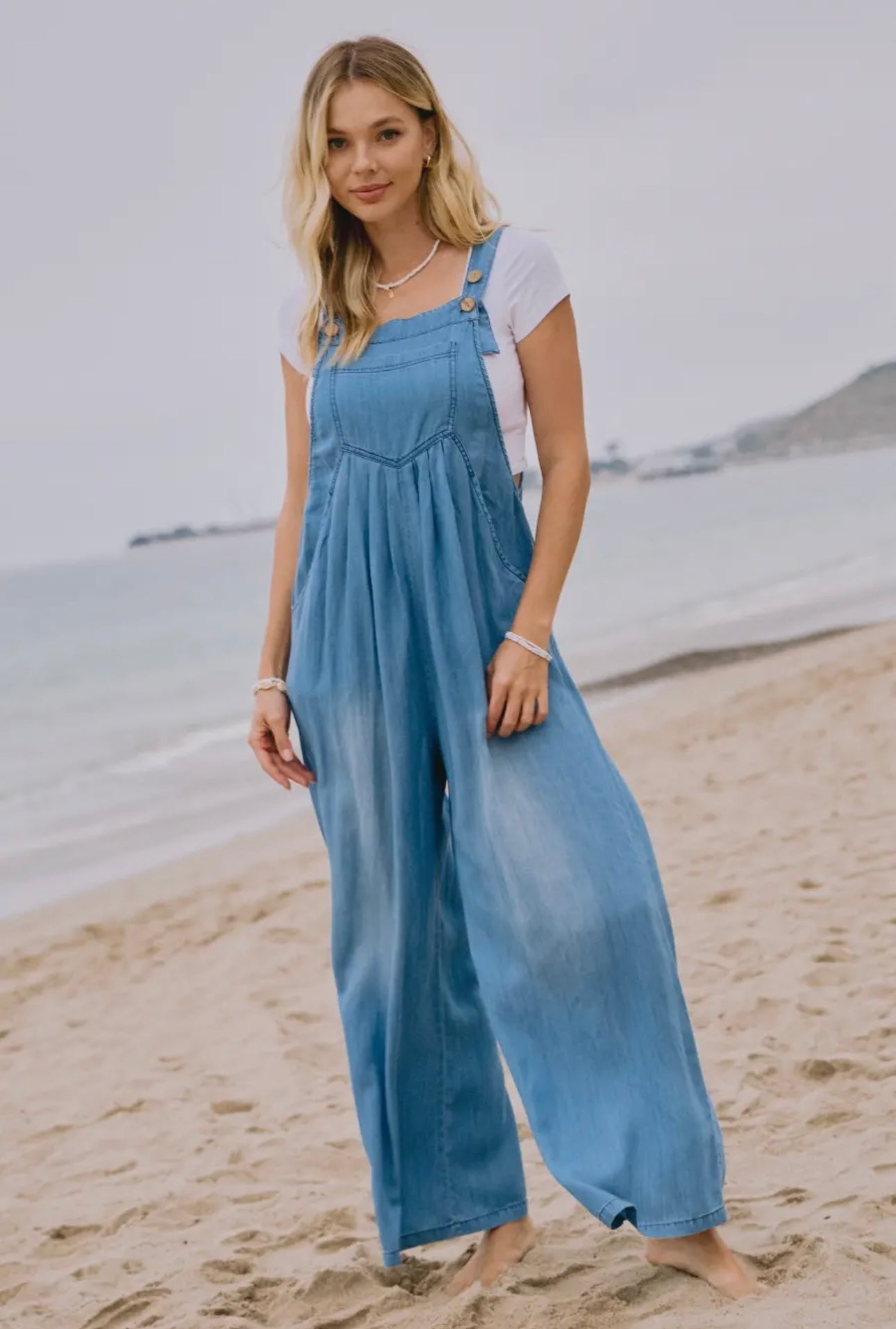 Chambray Overall Jumpsuit