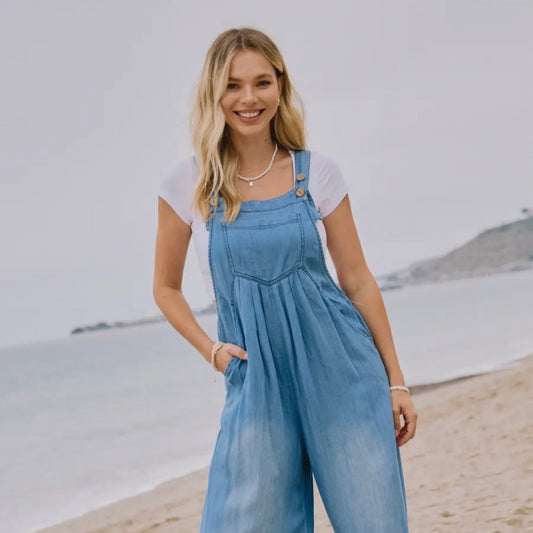 Chambray Overall Jumpsuit