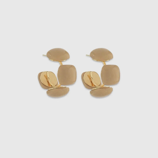 Ellie Camel Acrylic Hoops