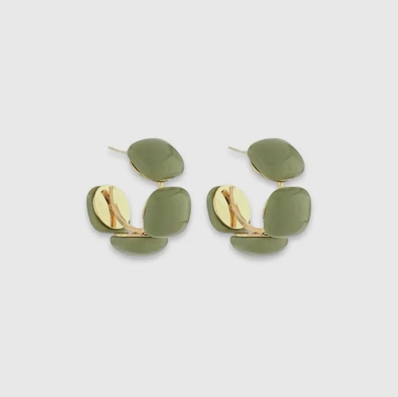 Carson Mossy Acrylic Hoops