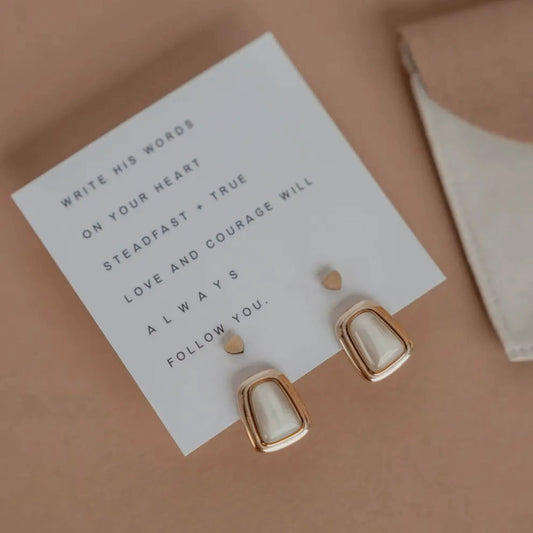 Courage + A Soft Heart Earring Set