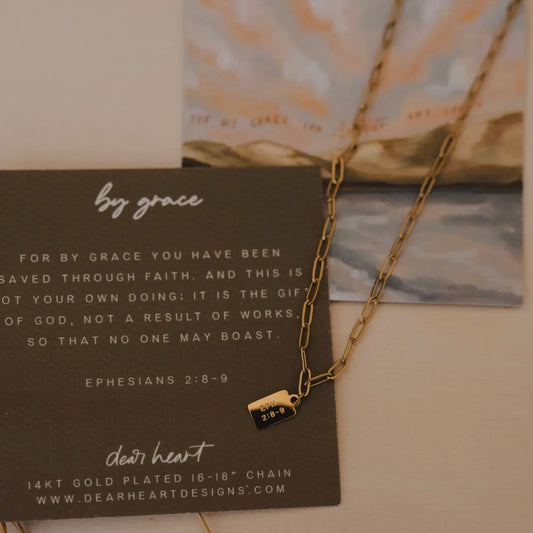 By Grace Mini Tag Necklace
