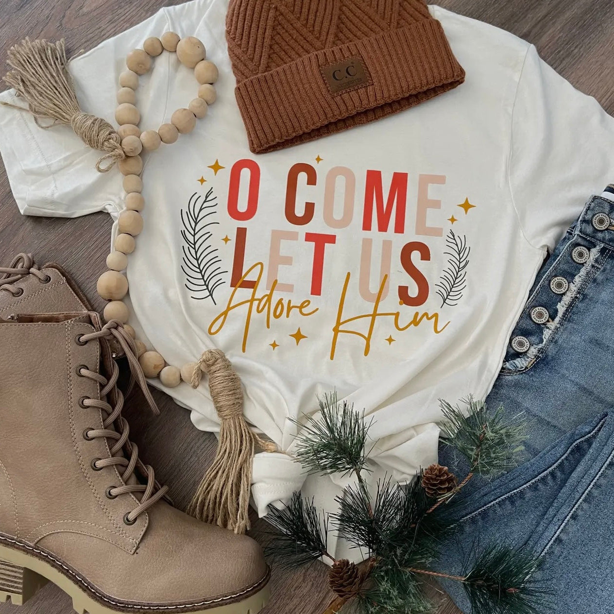 O Come Let Us Adore Him Tee