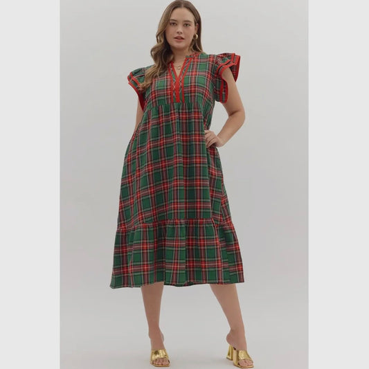 Joy Plaid Dress