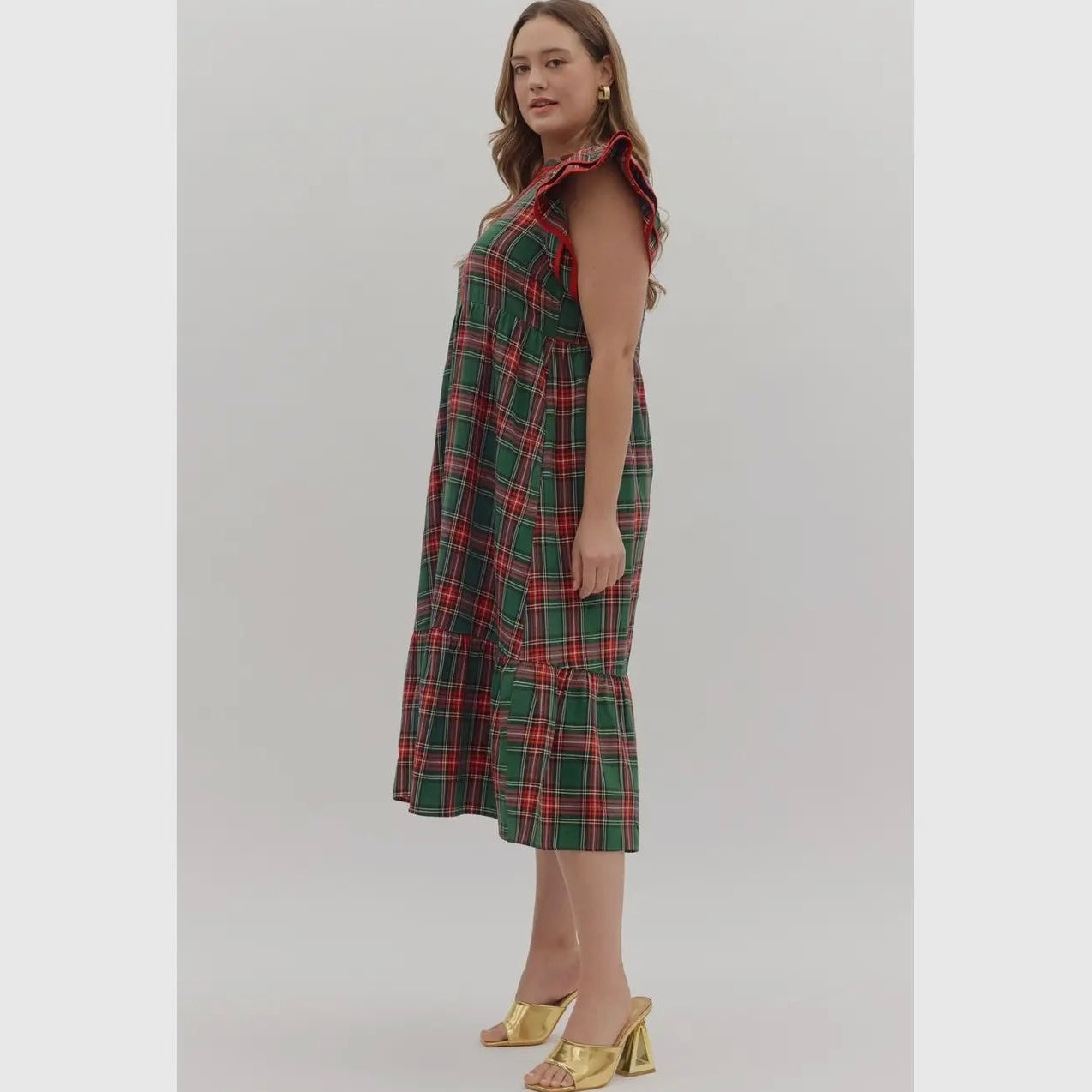 Joy Plaid Dress