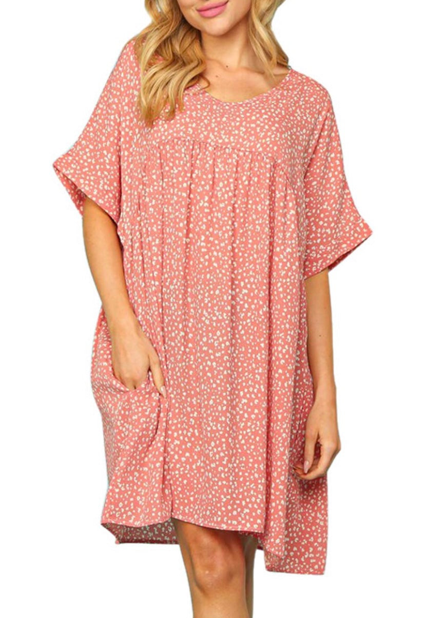 Dolman Dot Dress